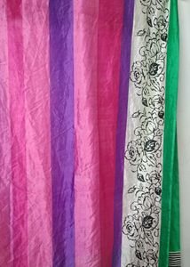 Vibrant Striped  Saree