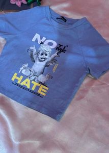 bonkers cropped T-shirt , size is XS-S