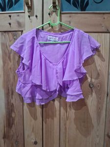Layered Ruffle Crop Top