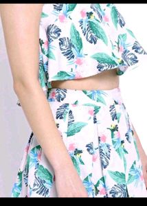 summer top skirt set