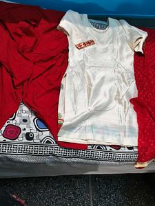 Heavy Embroidered  Kurta Set With Mirror Work