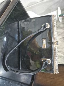 Vintage Silver Rose Handbag