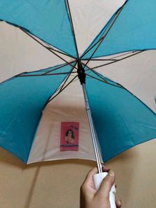 blue &amp; white umbrella