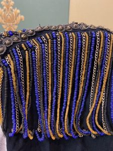 Stunning Embellished Navy Blue Tunic
