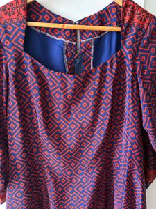 Stylish Geometric Print Dress