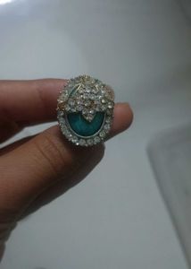 Stunning Statement Ring with Teal Stone