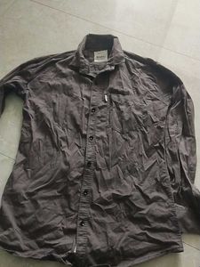 Classic Charcoal Grey Button-Up Shirt