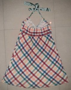 🌸 PROMOD Pastel Plaid Halter Dress – Chic 🌸