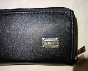 Black Double Zip Wallet