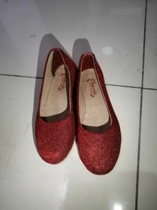 Sparkling Red Ballet Flats
