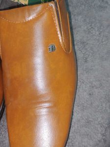 Men's Tan Formal Slip-On Shoes