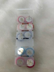 Colorful Velvet Stud Earrings Set