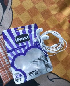 White Wired Earphones with Mic ANY COLOUR
