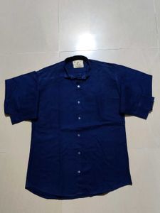 Tee Pure Cotton Navy Blue Shirt