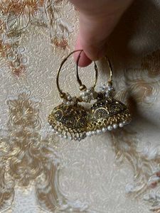 Traditional Gold Bangles &amp; Jhumka Earrings