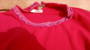 Red Top Net On Sleeves...