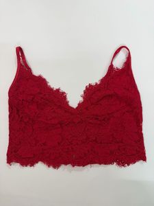 Amisu Floral Red Bralette top