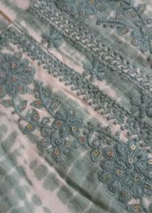 Embroidered Teal Kurta