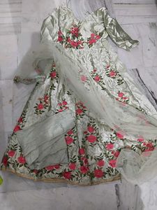Elegant Embroidered Ethnic Gown