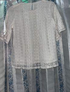 Elegant White Lace Blouse