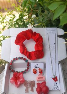 Cute Red Accessory Set