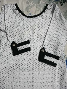 White &amp; 👗Black Kurta 38