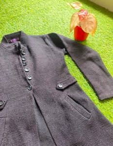 Stylish Women's Dark Coat