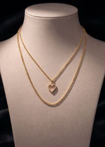 Gold Layered Heart Necklace