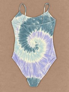 Tie Dye Spaghetti Strap Bodysuit