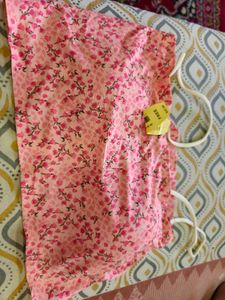 Pink Floral Sports Bra