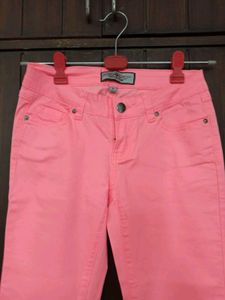 Cute Polka Dot Shirt &amp; Pink Jeans Set