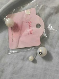 new Elegant Pearl Double Ball Earrings
