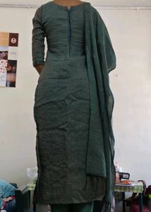 Elegant Green Kurta Set with Dupatta