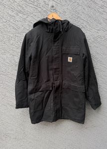 Carhartt Men's Black Hooded Parka Jacket