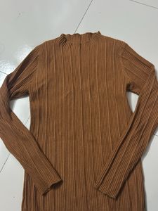 Fitted High Neck Top