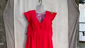 5129. Vibrant Red Mini Dress