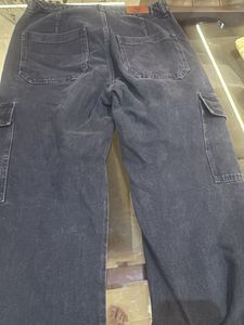 Stylish Black Cargo Jeans