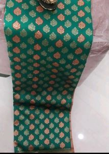 Elegant Green Brocade Saree