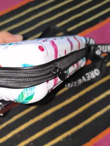 Feather Print Crossbody Bag