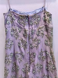 Stunning Lavender Beaded Spaghetti Strap Dress