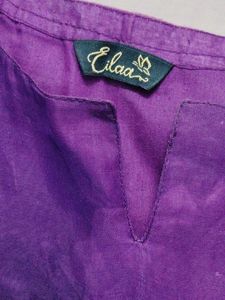 Beautiful Purple Floral Print Kurta