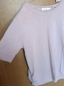 Women’s Stylish Dusty Pink Solid T-Shirt | Round N