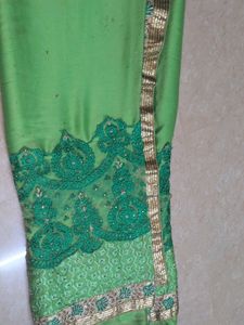preety green Saree