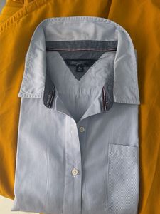 Striped Button-Up Shirt