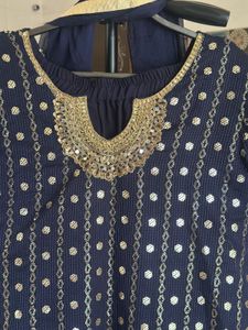 Navy Blue Kurta Set 🩷