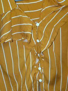 Max Fashion Mustard Yellow Women Top