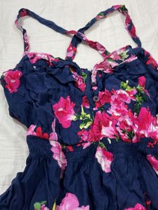 Navy Floral Sundress