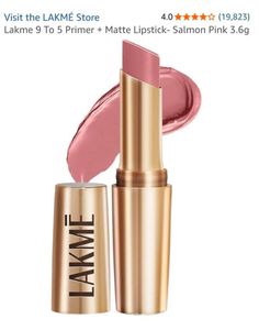 Lakme 9 To 5 Primer Matte Lipstick - Salmon Pink