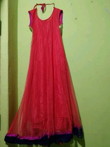 Stunning Red Anarkali Gown
