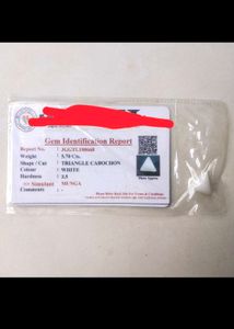 5.70 Cts. Original White Triangular Coral Moonga